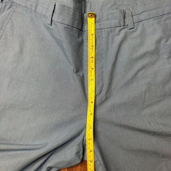 Brooks Brothers Shorts Men 36 Blue Cotton Mid Rise Belted Chino Flat Front - Picture 3 of 9